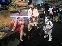 Leia, Obiwan, and a Stormtrooper