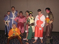 Kitara, Sokka, Aang, Ty Li, Ty Li, Toph, Earth Kingdom Girl, and Zuko