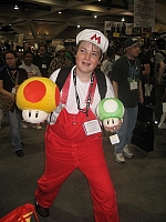 Firey Mario with Mushrooms